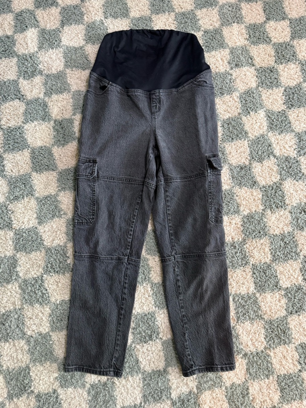 INGRID & ISABEL Isabel Maternity Over Belly 90's Straight Maternity Jeans Sz 10